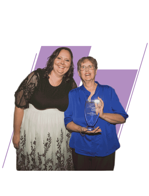 Photo of Laurie Meyers and her daughter