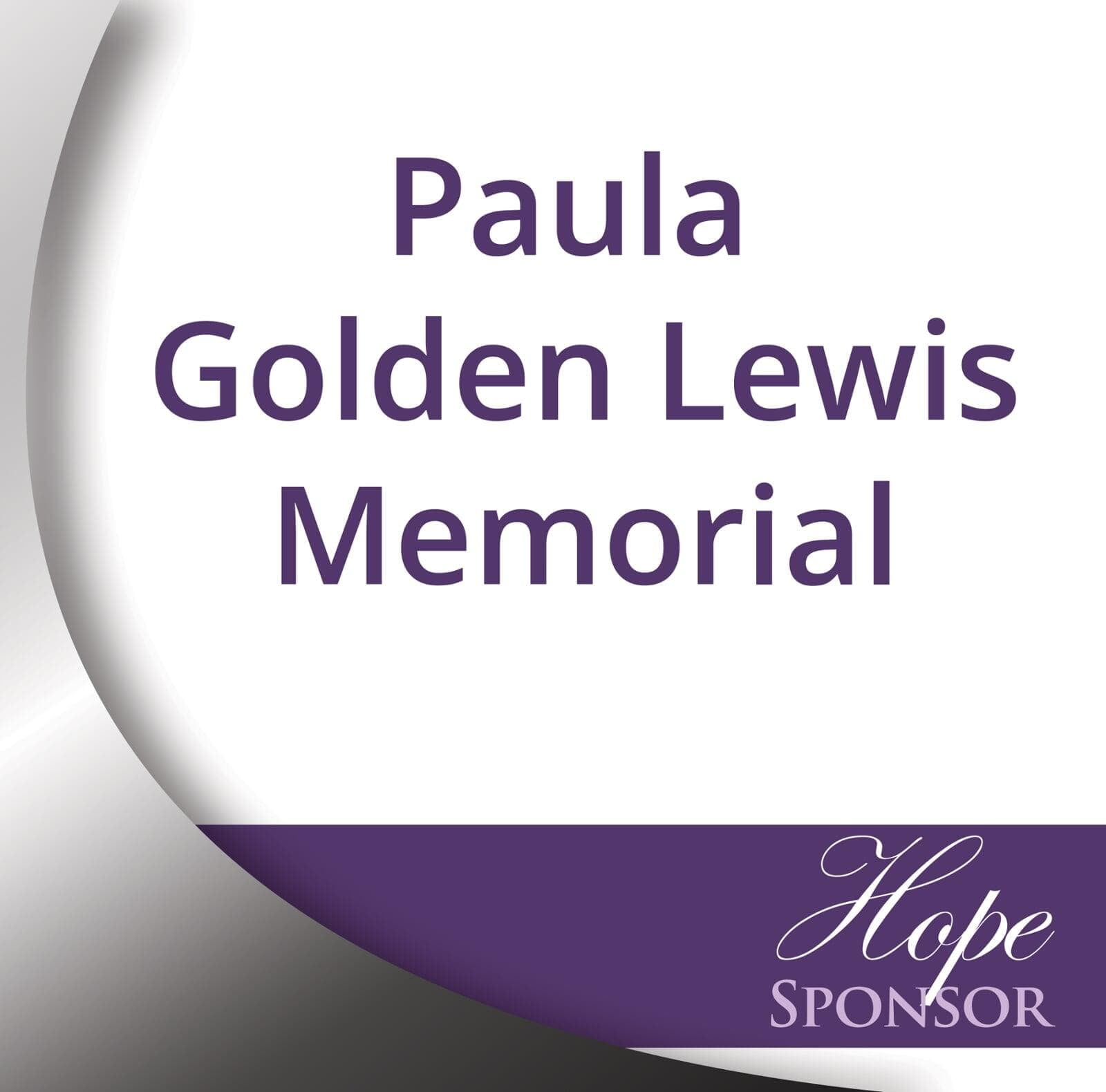 Paula Golden Lewis Memorial